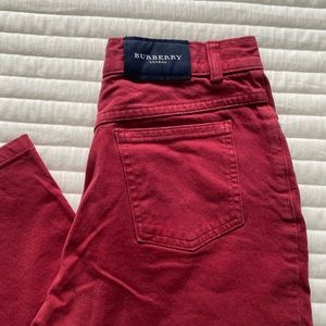 Burberry London Red Jeans